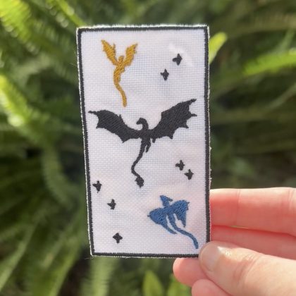 Mini marca páginas bordado