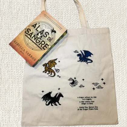 Tote Bag bordado Alas de Sangre